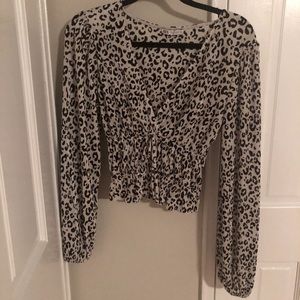Zara Leopard print top